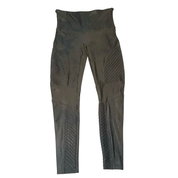 SPANX Moto Look Liquid Leggings Sz XL - Picture 1 of 5